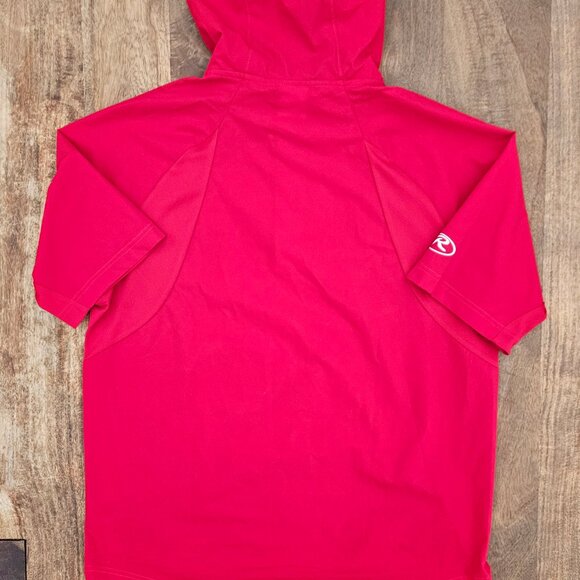 Rawlings Hoodie Mens Red Large Short Sleeve Pullover Jacket Baseball Outdoor - Picture 7 of 7